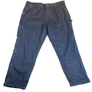 Wrangler Fleece Lined Carpenter Jean Vintage W42 x L32 Heavy Duty Warm Dark Wash